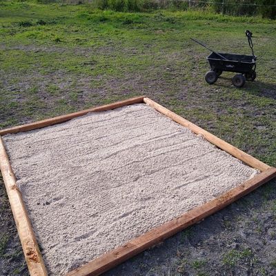 An equine sand station is an ideal structure solution for equestrians too busy for equine enrichment
